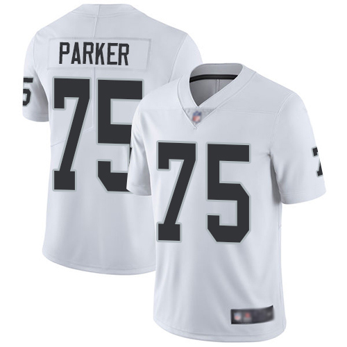 Men Oakland Raiders Limited White Brandon Parker Road Jersey NFL Football #75 Vapor Untouchable Jersey->nfl t-shirts->Sports Accessory